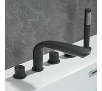 Robinet mitigeur pivotant en laiton avec douchette à main, support de pont | Chrome ou multi finition, bec pivotant, douchette, cartouche à disque en céramique, aérateur en nid d'abeille