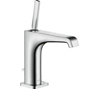 Robinet mitigeur pour lavabo AXOR Citterio E, modèle 130, avec bonde à clapet et mécanisme de vidange à tirette, finition chrome