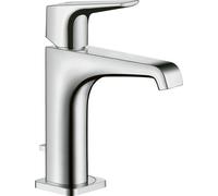 Robinet mitigeur pour lavabo AXOR Citterio E, modèle 130, avec levier et système de bonde à coulisse, finition chrome