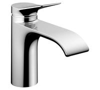 Robinet mitigeur pour lavabo Hansgrohe Vivenis, monocommande, finition chrome, sans bonde, technologie CoolStart