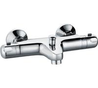 Robinet Mitigeur Thermostatique Baignoire Douche, ROUSSEAU Volga 2, Cartouche Thermostatique, Sécurité Anti-Brûlure, Corps en Laiton