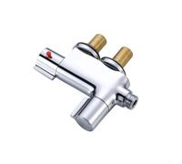 Robinet mitigeur thermostatique en laiton massif avec finition chromée, compact vertical pour mini robinet de douche pour camping-car, salle de bain, sortie G/5,1 cm