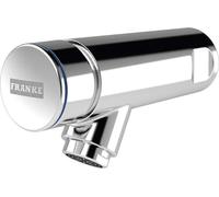 Robinet mural à fermeture automatique KWC DN15, laiton poli chromé, 3 l/m, 1 pièce.