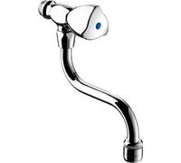 Robinet mural Delabie pour auge de lavage G1/2B avec bec pivotant L150mm