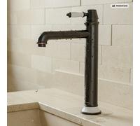 Robinet PaulGurkes Long pour lavabo à poser Nostalgie Antique Noir