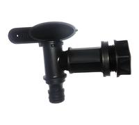 Robinet pour récupérateur d'eau - BELLIJARDIN - Diamètre 24mm - Plastique - Noir