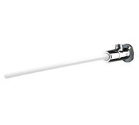 Robinet poussoir temporisé de lavabo TEMPOGENOU commande fémorale équerre DELABIE 734100