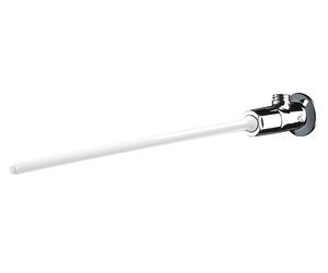 Robinet poussoir temporisé de lavabo TEMPOGENOU commande fémorale équerre DELABIE 734100