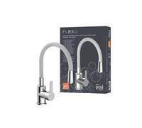 Robinet rabattable gris et chromé Eisl FLEXO