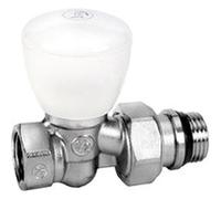 Robinet radiateur droit R6TG série fer simple réglage 1/2'' 15x21 chromé - GIACOMINI - R6X033 Noir G