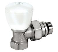 GIACOMINI Robinet radiateur équerre R5TG R5X033 série fer simple réglage 1/2'' 15x21 chromé