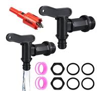 Robinet Recuperateur Eau De Pluie,Biluer 2 PCS Robinet pour Cuve 1000l Recuperateur d Eau Convient pour l'Irrigation Domestique, Le Nettoyage Courant Et l'Approvisionnement en Eau d'urgence