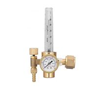 Robinet régulateur de soudage en laiton avec débitmètre, régulateur de gaz pour soudage MIG (CO2 et argon), débit réglable de 0 à 25 L/min, manomètre de 0 à 3500 psi, compatible