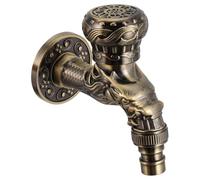 Robinet Rétro en Alliage de Zinc G1/2, Style Antique Bronze | Finition Café, Forme Unique, Débit Rapide, Prise en Main Confortable, Usage Lavabo Cuisine