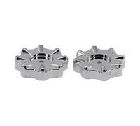Robinet Ronde Plastique 50mm Carré 6.6mm Lot de 2 Robinet Ronde | Plastique résistant, design rond ergonomique, axe carré 6.6mm, diamètre 50mm, lot de 2 pièces
