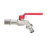 Robinet sans givre - Douche simple 1/2 x 3/4 (filetage étendu 1/2", rouge)
