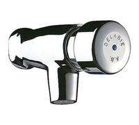 Robinet temporisé pour lavabo - eau froide - 12x17 - Tempostop mural DELABIE