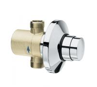 Robinet temporisé pour urinoir encastré, Chrome (QK110)