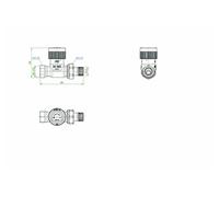 Robinet thermostatique AV 9 ½ DN 10, PN 10, modèle droit - 1183804