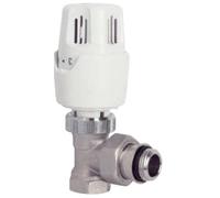 Robinet Thermostatique avec tête 220-Fer (Femelle)/Diam 20x27(3/4")/Corps Equerre Femelle