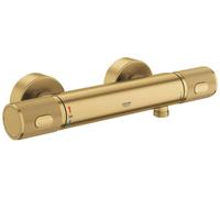 Robinet thermostatique de douche Grohe QuickFix Precision Feel, avec gravure, finition argentée