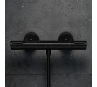 robinet thermostatique de douche Hansgrohe Ecostat Element, à encastrer, finition noir mat