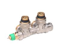 Robinet thermostatique de radiateur Danfoss VHS-DV dynamique d’angle gauche (013G7878)