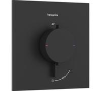 robinet thermostatique encastré Hansgrohe Ecostat Comfort E, pour une seule sortie, finition noir mat