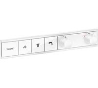 robinet thermostatique encastré Hansgrohe RainSelect pour 3 points de puisage, finition blanc mat