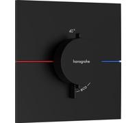 robinet thermostatique encastré Hansgrohe ShowerSelect Comfort E, finition noir mat