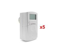 Robinet thermostatique programmable pour chauffage type ON/OFF - Lot de 5