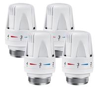Robinet Thermostatique Radiateur M30x1.5 - 4 Pièces, Tête de Remplacement Précise et Économe