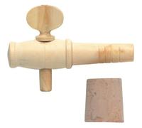 Robinet vinaigrier - 2,5 pouces - Bois - Bouchon liège - Marron