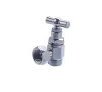 Robinet WC Equerre Laiton Nickelé Mâle Femelle Ecrou Tournant 12x17 (3/8) NOYON & THIEBAULT