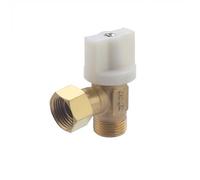 Robinet WC Quart de Tour Equerre Laiton Brut Mâle Femelle Ecrou Tournant 12x17 (3/8) NOYON & THIEBAULT