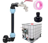 Robinet Zwanenhals, diamètre 3/4 de pouce, modèle S60 x 6, adaptateur pour faciliter le remplissage de l'arrosoir, accessoires pour cuve de récupération d'eau de pluie, réservoir