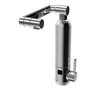 Robinets d'eau Chaude électriques, 3000 W, Rotation à 1080 °, Robinet d'eau Froide et Chaude avec Affichage de la température LCD pour Cuisine, Salle de Bain, 3 Secondes instantanées.