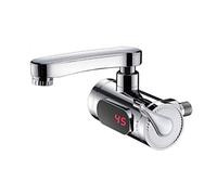 Robinets d'eau Chaude électriques, Connexion latérale à la Sortie d'eau, Rotation à 360°, 3300 W, Robinet d'eau Froide et Chaude avec Affichage de la température LCD 3 Secondes