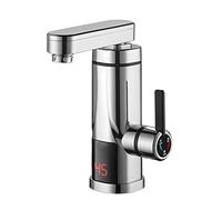 Robinets d'eau Chaude électriques, Eau Chaude instantanée 3 Secondes, 3300 W, Robinet d'eau Froide et Chaude avec Affichage de la température LCD, pour Cuisine, Salle de Bain, Toilettes.