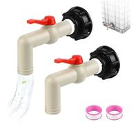Robinets pour cuve 1000L - Adaptateur Cuve S60x6 Filetage Grossier - Raccord Cuve IBC Robinet
