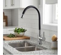 Robinetterie Cuisine Mémory mitigeur évier chrome avec flexible à mémoire de forme Essebagno