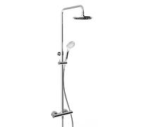 Robinetterie de douche thermostatique en saillie Gessi avec raccords 1/2 cachés, pour douche à main anticalcaire 100 mm ou douche de tête 200 mm, 35173713, Couleur: Laiton antique