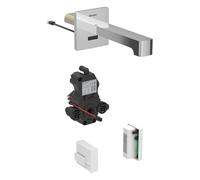 Geberit Brenta - Robinet électronique de lavabo encastré, alimentation par générateur, easy to cleanr, chrome 116.276.21.1