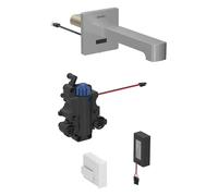 Robinetterie de lavabo Geberit Brenta, saillie 170mm, avec mitigeur thermostatique, alimentation par pile, pour boîtier de fonction encastré, 116.278.SN.1, Couleur: Aspect inox/brossÃ©, revÃªtement ea