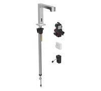 Geberit Brenta infrarouge mitigeur lavabo support, fonctionnement sur secteur, boîtier de fonction mitigeur lavabo , chromé brillant, avec mélangeur