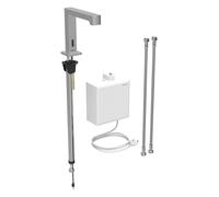 Geberit Brenta - Mitigeur de lavabo thermostatique électronique, alimentation secteur, easy to clean, inox brossé 116.177.SN.1