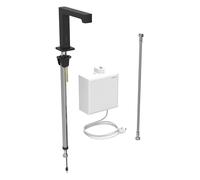 Geberit Brenta - Vanne électronique de lavabo, alimentation secteur, easy to clean,noir mat 116.171.14.1
