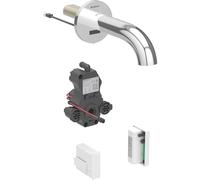 Robinetterie de lavabo Geberit Piave montage mural alimentation par générateur - GEBERIT 116.265.21.1