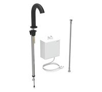 Geberit Piave - Vanne électronique de lavabo, alimentation secteur, easy to clean,noir mat 116.161.14.1