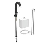 Geberit Piave - Mitigeur électronique de lavabo, alimentation secteur, easy to clean,noir mat 116.162.14.1